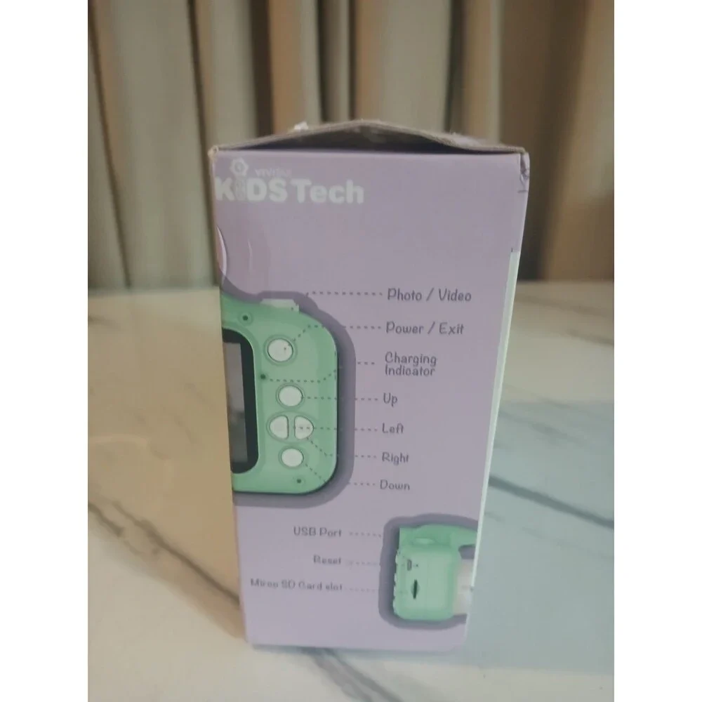 Vivitar Kidzcam Camera for Kids, Rainbow Camera 1080p Video & Built In Games
